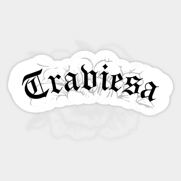 Traviesa - flower design Sticker by verde